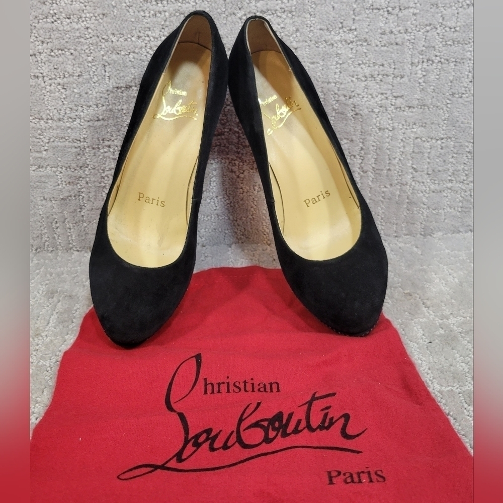Christian Louboutin Women's Size EU 38 US 7-7.5 Eugenie Crystal Rhinestone Heels
